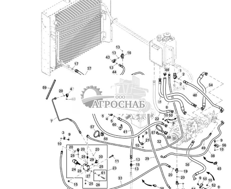 Шланги охладителя масла, Tier 2 - ST830491 1211.jpg